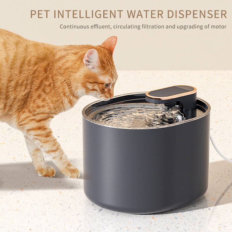 Bebedouro Automático para Gatos e Cães Silencioso com Carregamento USB Elétrico Dispensador de Água para Animais de Estimação