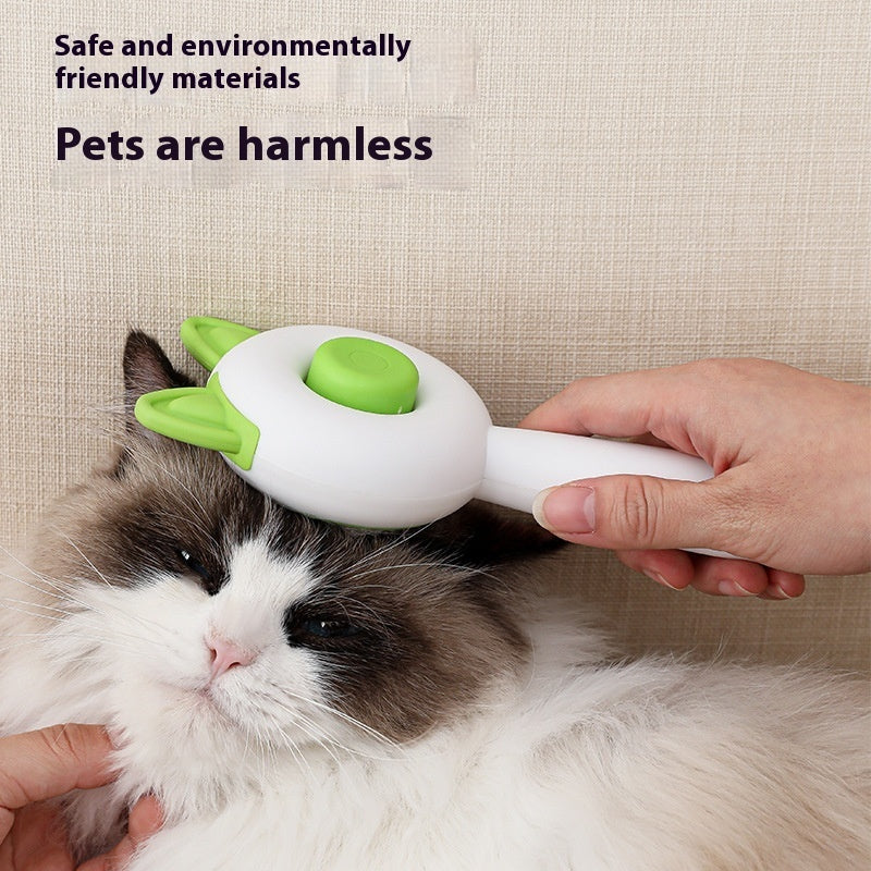 Escova para Cães e Gatos Pente Auto-limpante Removedor de Pelos para Cães e Gatos Ferramentas de Higiene e Tosa Pente Desfrizante para Pets Acessórios para Cães e Gatos