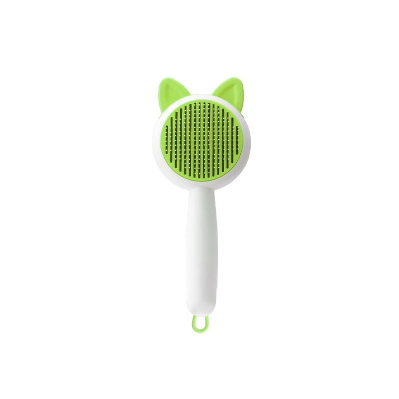 Escova para Cães e Gatos Pente Auto-limpante Removedor de Pelos para Cães e Gatos Ferramentas de Higiene e Tosa Pente Desfrizante para Pets Acessórios para Cães e Gatos