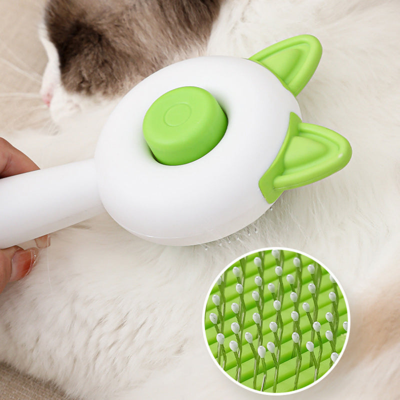 Escova para Cães e Gatos Pente Auto-limpante Removedor de Pelos para Cães e Gatos Ferramentas de Higiene e Tosa Pente Desfrizante para Pets Acessórios para Cães e Gatos